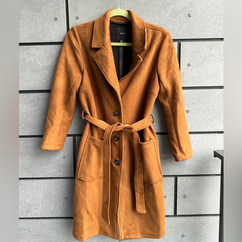 Forever 21 faux suede peacoat